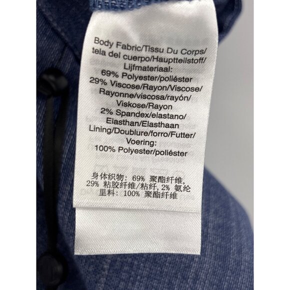 DKNY Trouser Belted Crop Pant High Seas Blue 10 Petite NEW - Picture 7 of 7